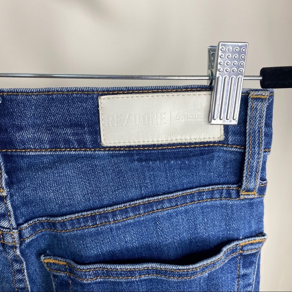 RE/DONE Denim High Rise Ankle Crop Skinny Jeans 26 - Picture 7 of 14